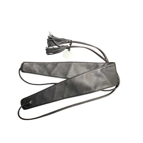 Faux Leather Whimsigoth Thick Waist Belt Fringe Tassel Witchy Goth for Styling - Picture 6 of 6